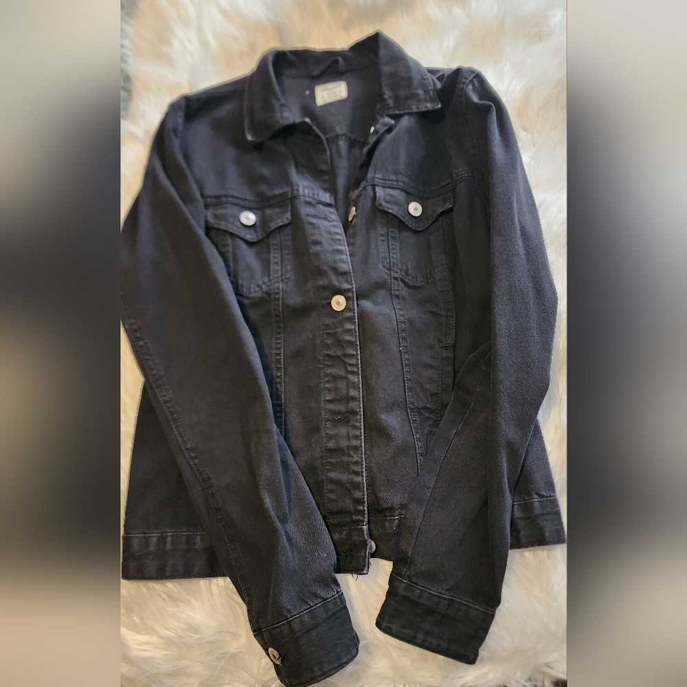 Denim & Co. Black Jean Jacket